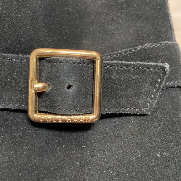 cole haan suede wedge ankle boots / booties - Picture 8 of 12